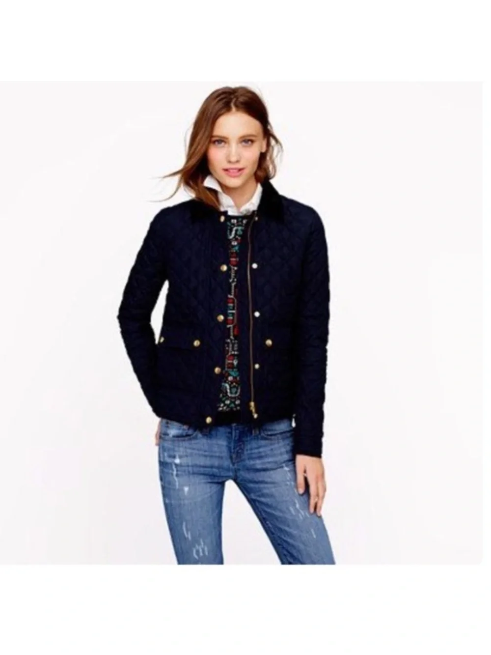 J. Crew lightweight quilted